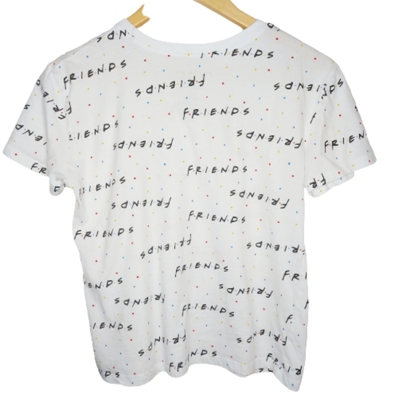 Friends Logo Cropped White T-shirt Sz Small - Picture 6 of 10